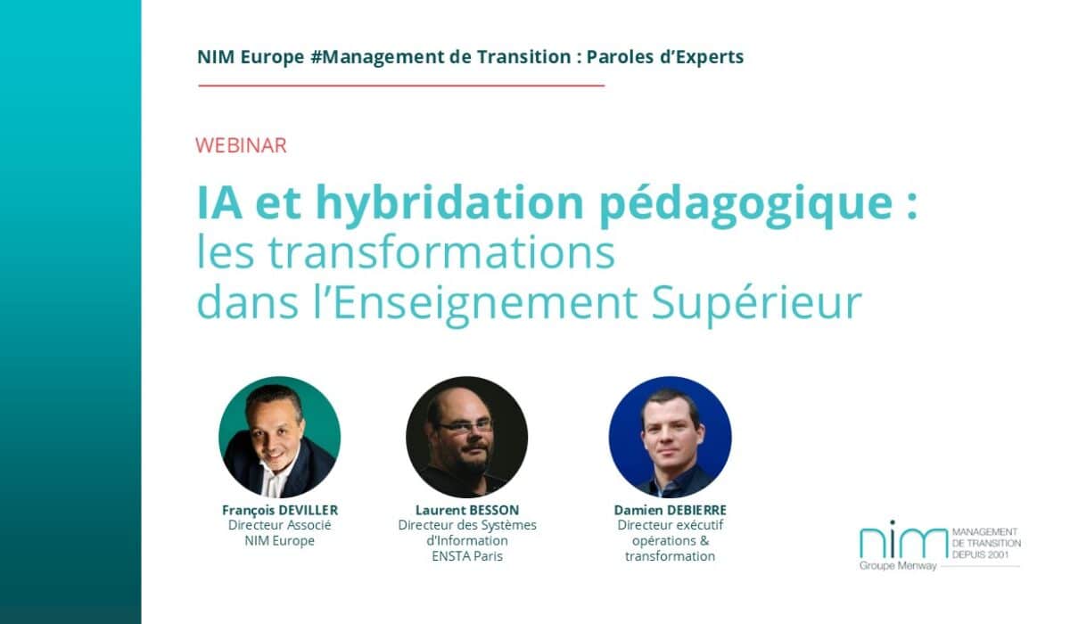 Webinaire : IA et hybridation pédagogique : les transformations dans l'enseignement supérieur